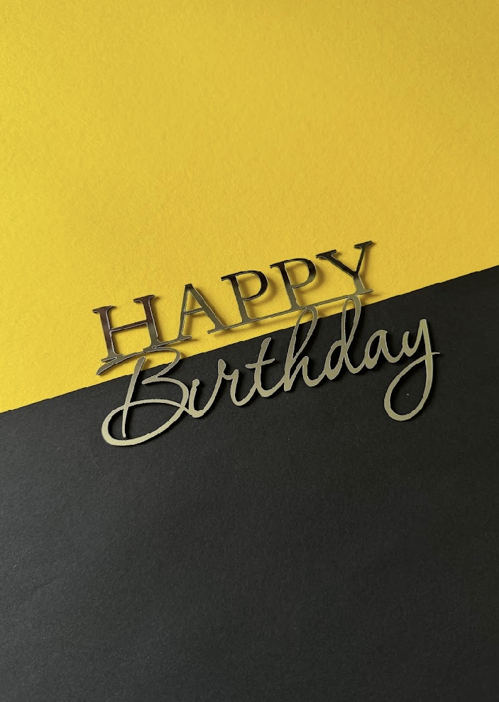 047-а Топпер "Happy Birthday"