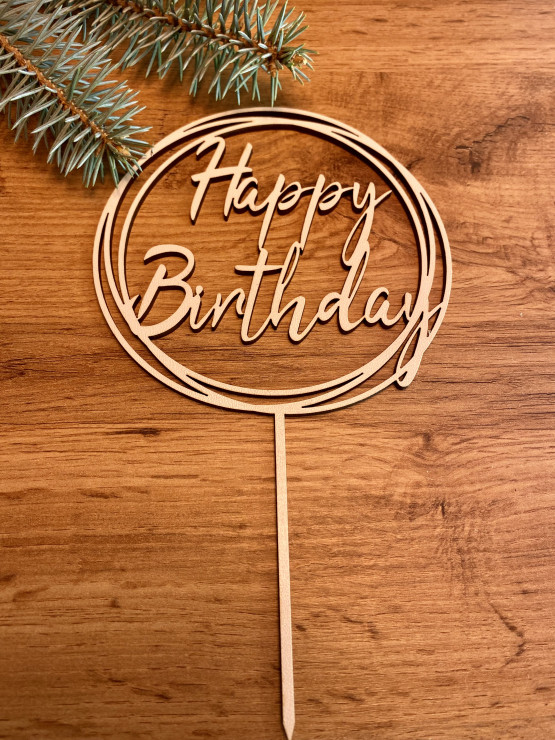 011 Топпер "Happy Birthday"