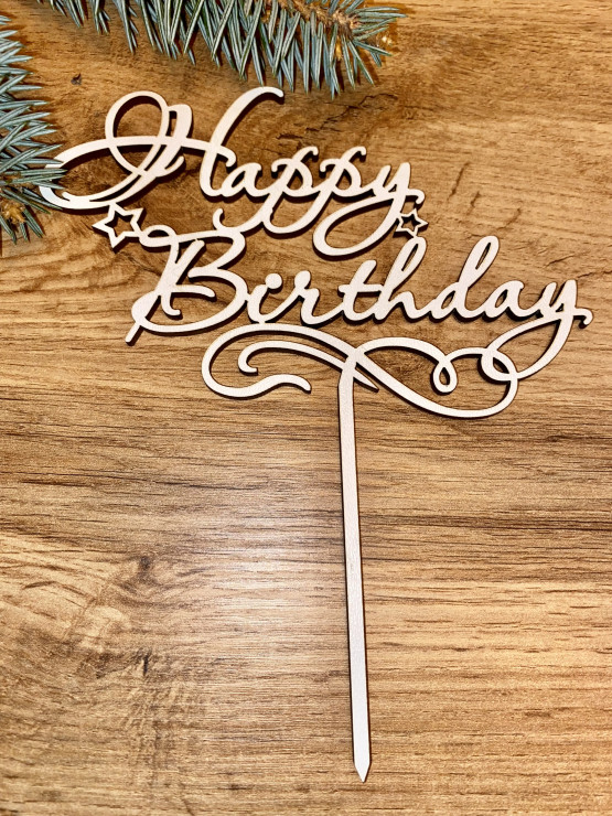 049 Топпер "Happy Birthday"